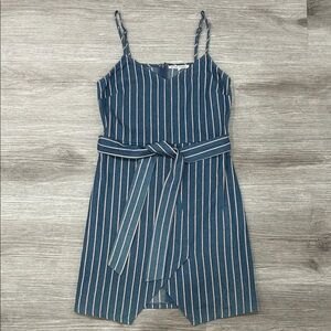 Striped Blue Mini Dress